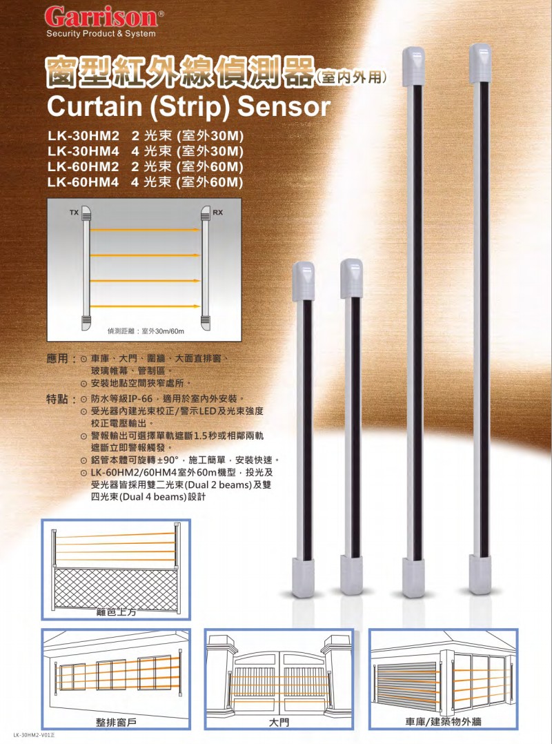 保全防盜系統 紅外線偵測器(窗型) LK-30HM2(4):圖片 2